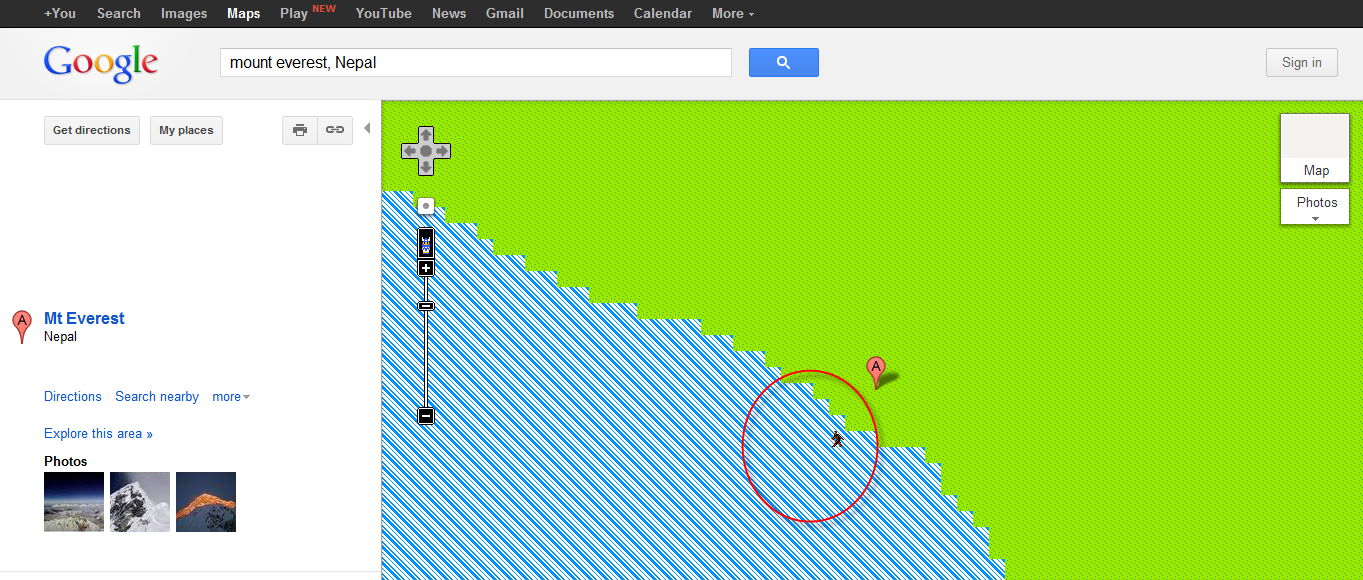 Mount Everest Map Google
