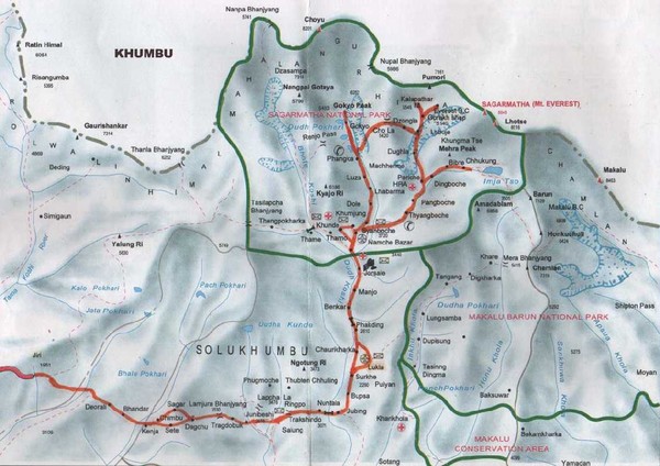 Mount Everest Map Location