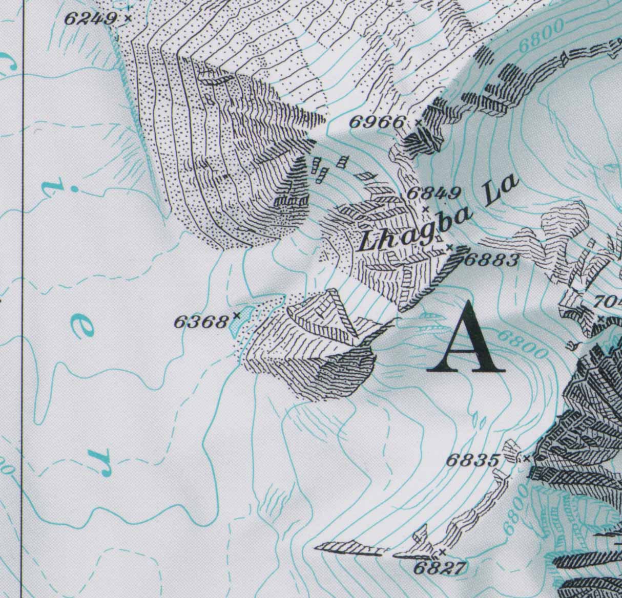 Mount Everest Topographic Map