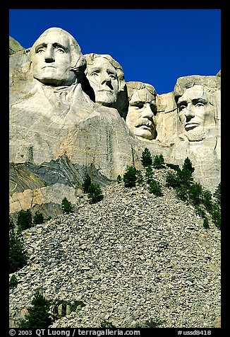 Mount Rushmore Faces Us Presidents