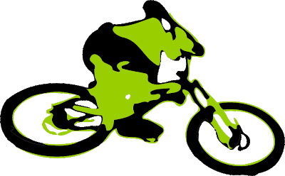 Mountain Biker Vector Free