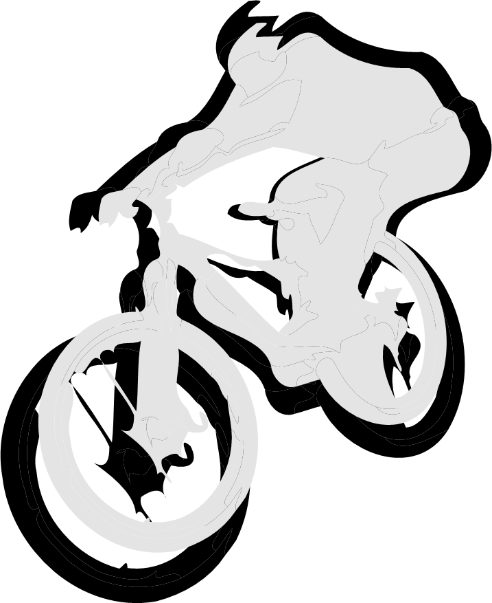 Mountain Biker Vector Free