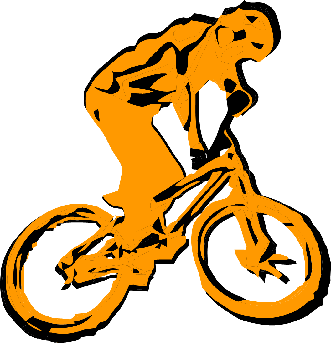 Mountain Biker Vector Free