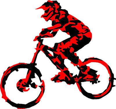 Mountain Biker Vector