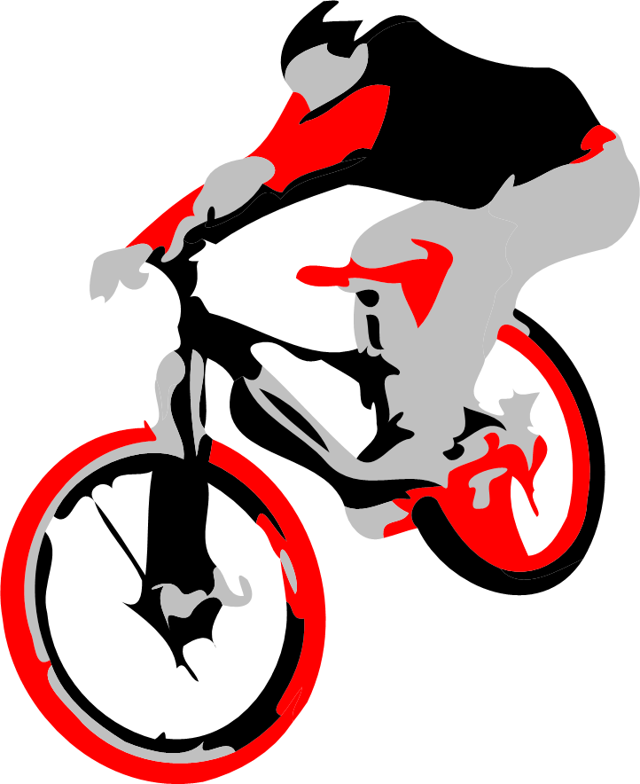 Mountain Biker Vector