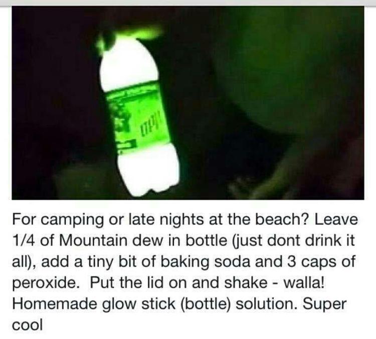 Mountain Dew Bottle Glow Stick