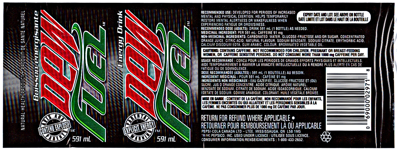 Mountain Dew Can Label