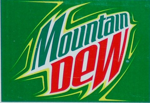 Mountain Dew Can Label