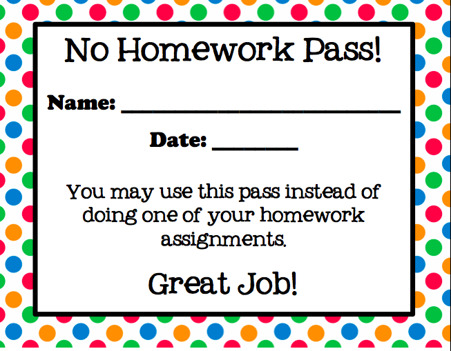 No Homework Clipart
