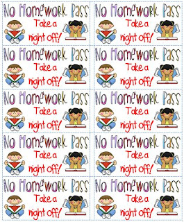 No Homework Pass Template Free