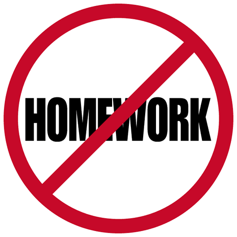 No Homework Pass Template