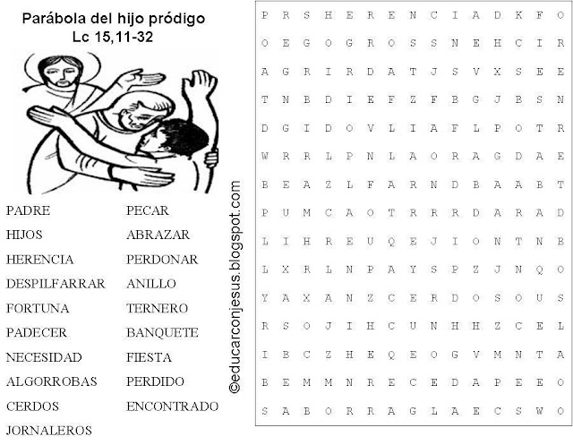 Parabola Del Hijo Prodigo Para Colorear