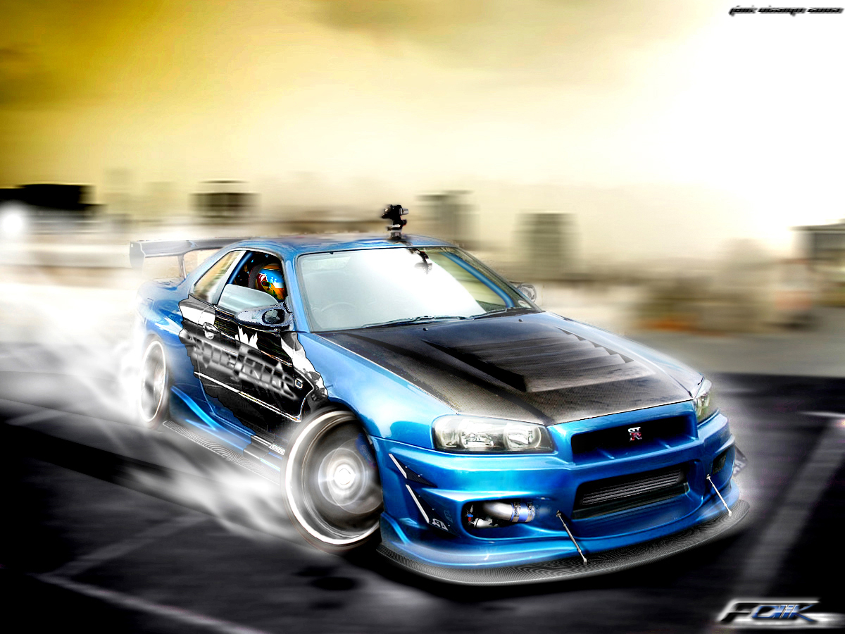 Skyline Gtr R34 Drifting