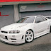 Skyline Gtr R34 White