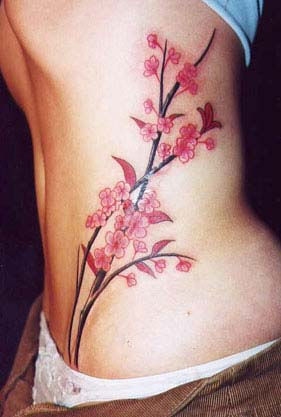 Small Cherry Blossom Flower Tattoo