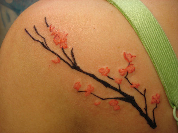 Small Cherry Blossom Flower Tattoo