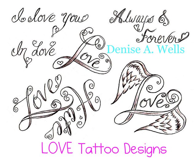 Small Love Heart Tattoo Designs