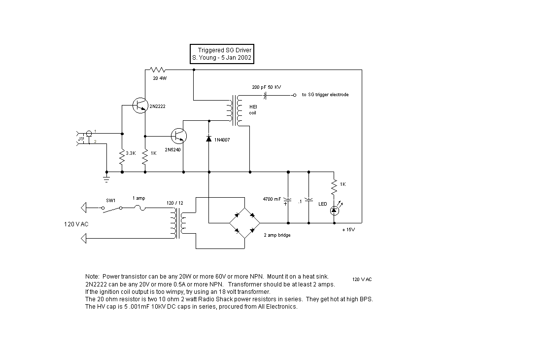 Small Tesla Coil Schematic