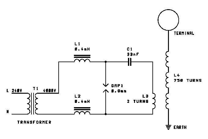 Small Tesla Coil Schematic