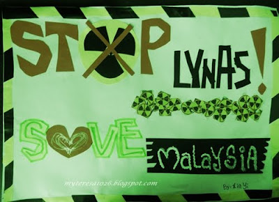 Stop Lynas Poster