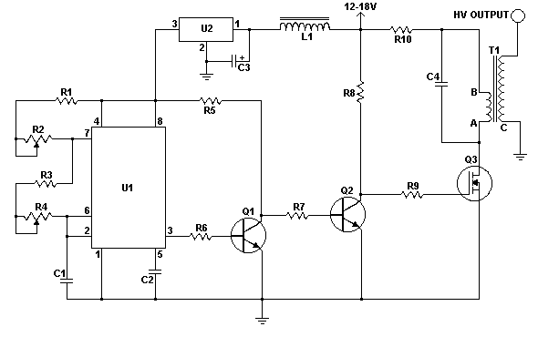 Tesla Coil Circuit Diagram