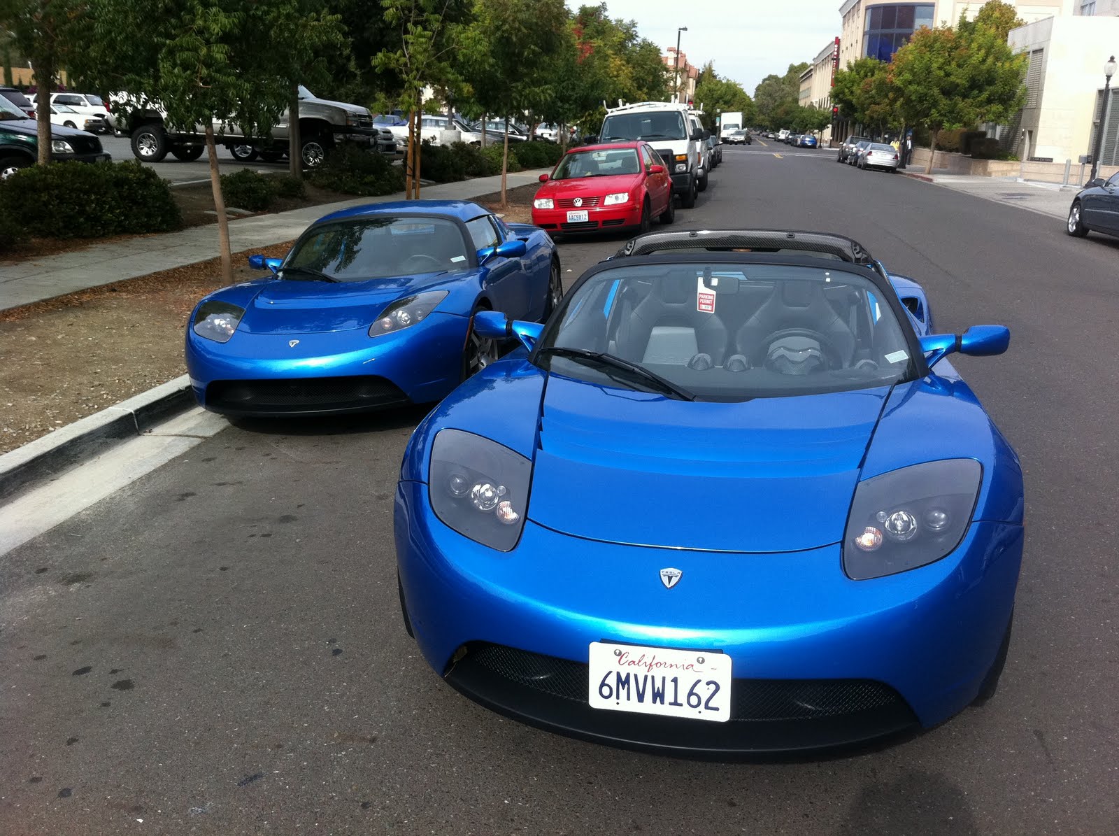 Tesla Roadster Blue