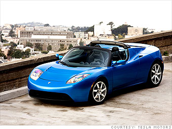 Tesla Roadster Blue