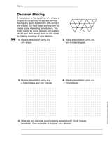 Tessellation Worksheets For Kids