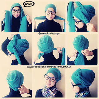 Tutorial Hijab Paris Terbaru 2013