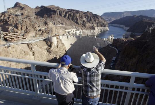 View From Hoover Dam Bypass Bridge