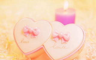 Wallpaper Love Heart Candle