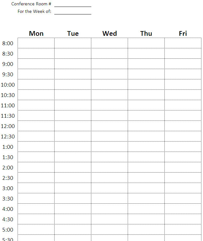 Weekly Timeline Template Excel