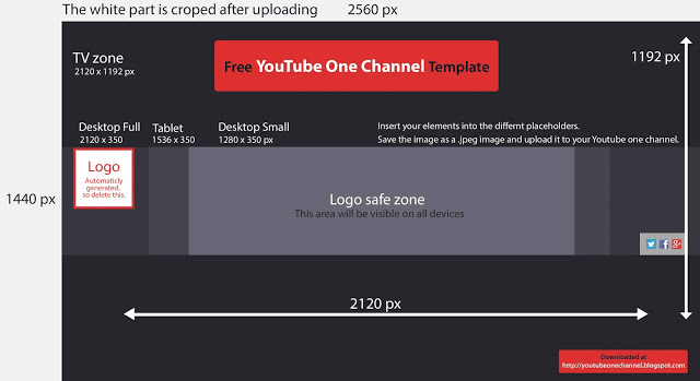 Youtube Channel Art Template