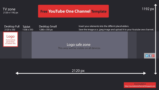 Youtube Channel Art Template