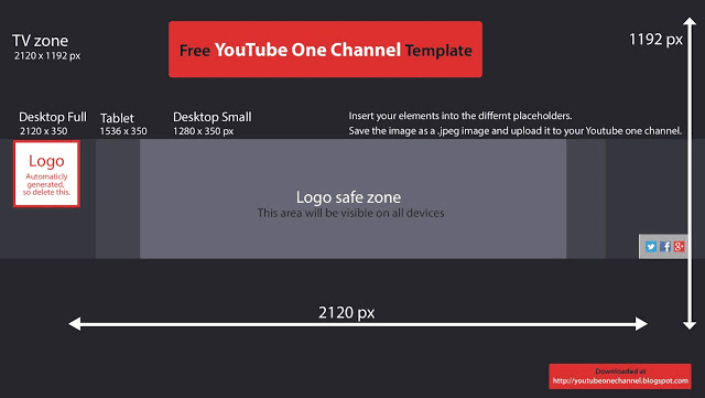 Youtube Channel Art Template Maker